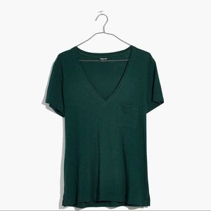 Madewell V-Neck Pocket Tee